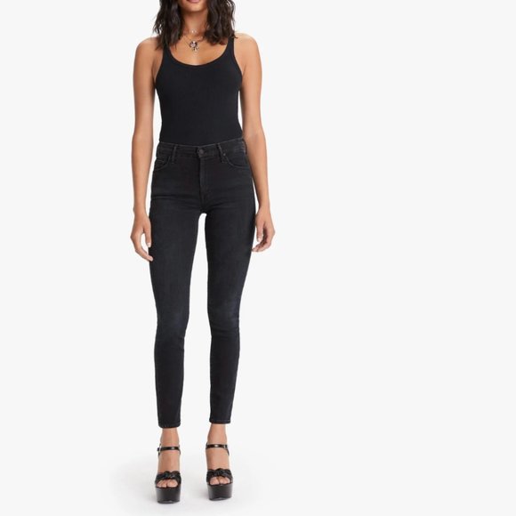 MOTHER Denim - MOTHER DENIM BLACK SKINNY JEANS